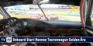 MOTOR TV22: Onboard beim Start von 55 Rennlegenden der Tourenwagen Golden Ära am Hockenheimring 2023