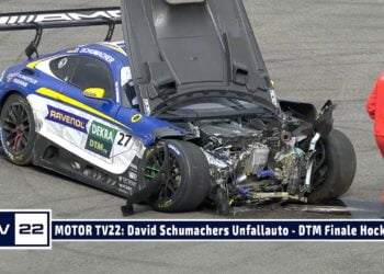 MOTOR TV22: Der Unfall bei dem sich David Schumacher einen Lendenwirbelbruch zugezogen hat DTM 2022