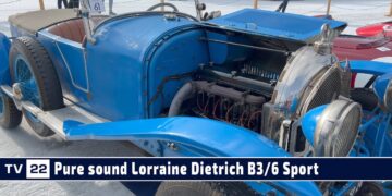 MOTOR TV22: Pure sound Lorraine Dietrich B3/6 Sport Le Mans Winner 1923 – The Ice St. Moritz 2023