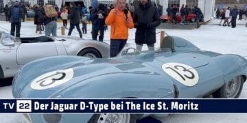 MOTOR TV22: Der Jaguar D-Type bei The Ice St. Moritz 2023