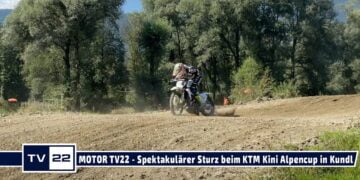 MOTOR TV22: Spektakulärer Crash beim Motocross – Sturz in der MX Hobby Klasse beim Alpencup