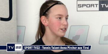 SPORT TV22: Tennis Talent Anna Pircher aus Tirol im TV22 Studio