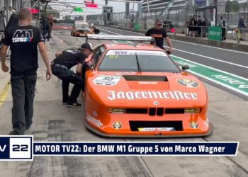 MOTOR TV22: Der Jägermeister BMW M1 Gruppe 5 von Marco Wagner beim DTM Classic DRM Cup Nürburgring