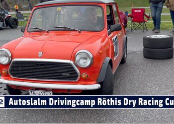 MOTOR TV22: Valentin Dähler mit seinem Mini Cooper beim Automobil Slalom des RRCV in Röthis 2023
