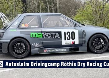 MOTOR TV22: Alexander Sohm mit seinem Mazda 323 Turbo beim Automobil Slalom des RRCV in Röthis 2023