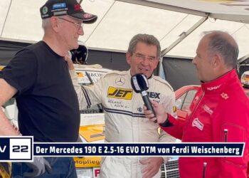 MOTOR TV22: Der Mercedes 190 E 2.5-16 EVO DTM von Ferdi Weischenberg mit dem Fahrer Roland Asch 2022