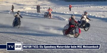 MOTOR TV22: Eisrennen und Speedway Training Motorräder in Weissenbach – Teil 1