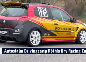 MOTOR TV22: Kevin Thurnherr mit seinem Renault Clio 3 beim Automobil Slalom des RRCV in Röthis 2023