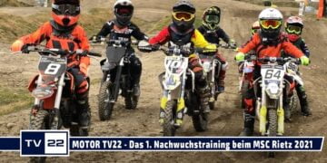 MOTOR TV22: Auftakt zum Nachwuchstraining im Motocross beim MSC Rietz im Jahr 2021