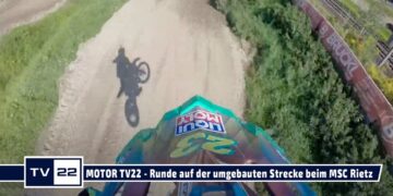 Neues Motocross Streckenlayout beim MSC Rietz nach Umbau Sept 2021 zeigt Peter Scheyrer – MOTOR TV22