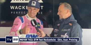 MOTOR TV22: Boxentalk mit Maximilian Götz, Lucas Auer, Thomas Preining beim DTM Test Hockenheim 2022