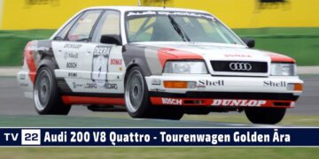 Altfried Heger und Anton Werner mit den Audi 200 V8 Quattro | Tourenwagen Golden Ära Hockenheimring