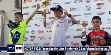 MOTOR TV22: Liam Pichler aus Südtirol holt Sieg bei CSEN Meisterschaft in Mantua mit 2 Laufsiegen