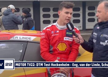 MOTOR TV22: Interviews aus der Boxengasse mit van der Linde, Eng, Schumacher – DTM Test 2022