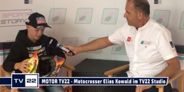 MOTOR TV22: Motocrosser Elias Kowald im TV22 Studio