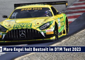 Maro Engel mit Bestzeit in der legendären Mercedes-AMG Mamba beim offiziellen DTM-Test 2023