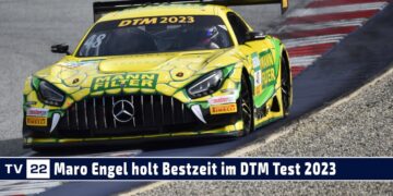 Maro Engel mit Bestzeit in der legendären Mercedes-AMG Mamba beim offiziellen DTM-Test 2023