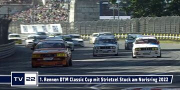 Samstagsrennen DTM Classic Cup mit Interviews, Fahrzeugen, Schaden bei Stuck & Onboard am Norisring