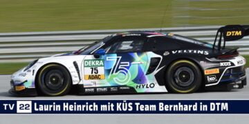 MOTOR TV22: Laurin Heinrich mit dem Porsche GT3 vom KÜS Team Bernhard in der DTM 2023