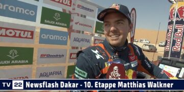MOTOR TV22: Matthias Walkner nach seiner 10. Etappe bei der Rally Dakar 2023