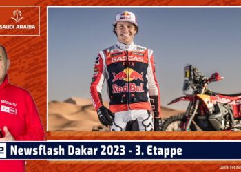 MOTOR TV22: Newsflash Rally Dakar: Sanders übernimmt Gesamtführung – 3. Etappe Motorräder 2023