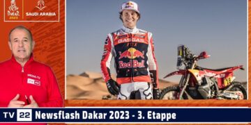 MOTOR TV22: Newsflash Rally Dakar: Sanders übernimmt Gesamtführung – 3. Etappe Motorräder 2023