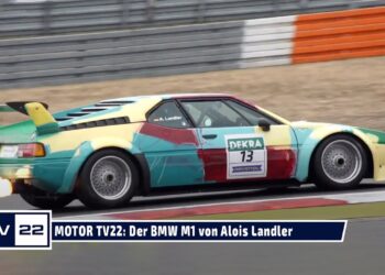 MOTOR TV22: Der BMW M1 im Pop Art Style von Andy Warhol von Alois Landler beim DTM Classic DRM Cup