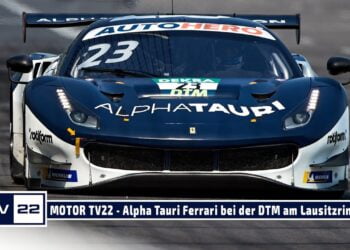 MOTOR TV22: Alex Albon mit seinem Red Bull AlphaTauri AF Corse Ferrari in der DTM am Lausitzring