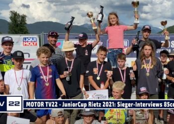MOTOR TV22: MySportMyStory Liqui Moly Euro JuniorCup in Rietz – Siegerehrung und Interviews 85ccm