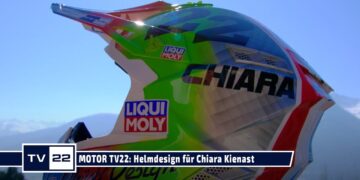 MOTOR TV22: Neues Helmdesign by Brückl Design für Chiara Kienast