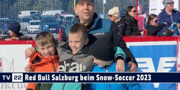 SPORT TV22: Red Bull Salzburg beim Snow-Soccer 2023 auf der Seewaldalm