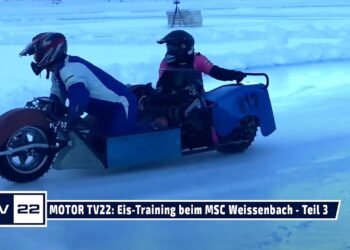 MOTOR TV22: Eisrennen Training Motorräder und Seitenwagen in Weissenbach – Teil 3