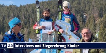 SPORT TV22: Interviews und Siegerehrung der Kinder beim 29. Zwergerlrennen auf der Seewaldalm 2023