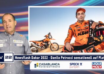 MOTOR TV22 Newsflash Dakar 2022 – Etappe 4:  Danilo Petrucci als bester KTM-Pilot auf dem 3. Platz