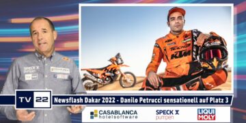 MOTOR TV22 Newsflash Dakar 2022 – Etappe 4:  Danilo Petrucci als bester KTM-Pilot auf dem 3. Platz
