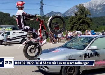 MOTOR TV22: Trial Show mit Lukas Wechselberger auf seiner GasGas bei der Streetline 2022