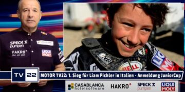 MOTOR TV22: Liam Pichler holt 1. Sieg in Italien, 13. Platz für Luis Happ – Anmeldung JuniorCup