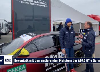 Boxentalk mit Gabriele Piana und Michael Schrey von Hofor Racing by Bonk Motorsport in Oschersleben