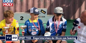 MOTOR TV22: Die Siegerinterviews der 85ccm vom Samstagsrennen in Fresach