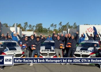 Hofor Racing by Bonk Motorsport mit den Titelkandidaten Michael Schrey & Gabriele Piana in ADAC GT4