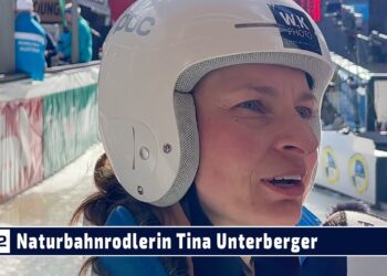 SPORT TV22: Tina Unterberger im Interview beim Weltcup-Finale Naturbahnrodeln in Umhausen 2023