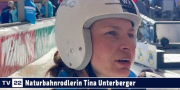 SPORT TV22: Tina Unterberger im Interview beim Weltcup-Finale Naturbahnrodeln in Umhausen 2023