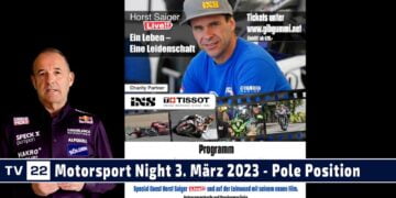 Ankündigung: Motorsport Legende Horst Saiger Live bei der Motorsport Night Tirol – 03. März 2023