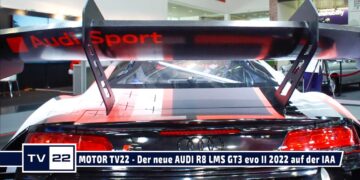 Der neue Audi R8 LMS GT3 evo II (2022) auf der IAA Mobility in München 2021 – MOTOR TV22