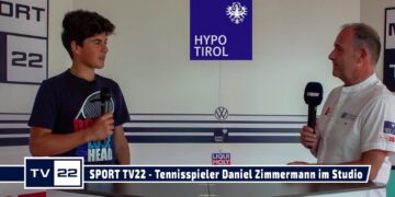 SPORT TV22: Der Tennisspieler Daniel Zimmermann im Studio