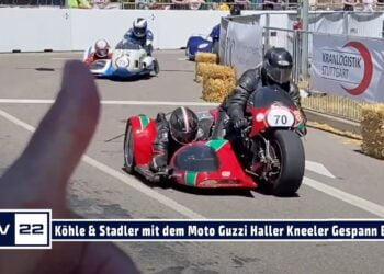 MOTOR TV22: Werner Köhle & Manuel Stadler mit Moto Guzzi Haller Kneeler Gespann – Solitude Revival