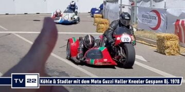 MOTOR TV22: Werner Köhle & Manuel Stadler mit Moto Guzzi Haller Kneeler Gespann – Solitude Revival