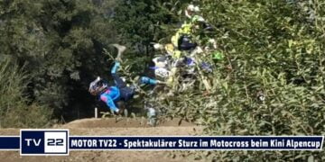 MOTOR TV22: Spektakulärer Crash beim Motocross – Sturz in der MX Klasse beim Alpencup