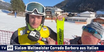 SPORT TV22: Weltmeister Corrado Barbera holt Slalom-Goldmedaille nach Italien – Alpine Ski WM 2023
