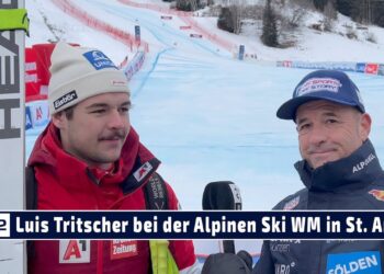 SPORT TV22: Luis Tritscher bei der Alpinen Ski WM der Junioren in St. Anton am Arlberg 2023